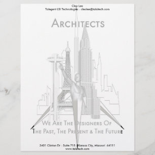 En-tête De Lettre Avec Motif Architectes