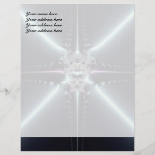 En-tête De Lettre Avec Motif Art abstrait Blue Star
