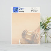 En-tête De Lettre Avec Motif Avocat fait sur commande stationnaire (Debout devant)