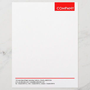 En-tête De Lettre Avec Motif Balise supérieure - Rouge