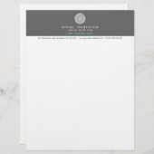 En-tête De Lettre Avec Motif Bleu divin 2 d'impression (Devant / Derrière)