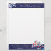 En-tête De Lettre Avec Motif Chrysanthemum Spa élégant (Devant / Derrière)