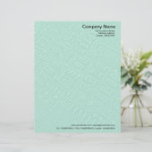 En-tête De Lettre Avec Motif Circuitrie - Turquoise pâle (Debout devant)