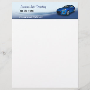 En-tête De Lettre Avec Motif Concessionnaire automobile d'occasion