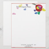 En-tête De Lettre Avec Motif Cuisson de l'amusement (Devant / Derrière)