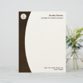 En-tête De Lettre Avec Motif Échelles d'en-tête de lettre de CABINET JURIDIQUE (Debout devant)