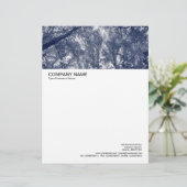 En-tête De Lettre Avec Motif En-tête grande image - Automne Bleu (Debout devant)