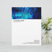 En-tête De Lettre Avec Motif En-tête grande image - Pool bleu (Debout devant)