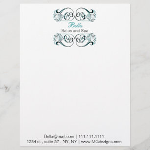 En-tête De Lettre Avec Motif en-têtes de lettres économiques chic noir et blanc