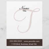 En-tête De Lettre Avec Motif en-têtes monogrammes (Devant)