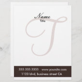 En-tête De Lettre Avec Motif en-têtes monogrammes (Devant / Derrière)