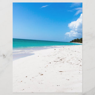 En-tête De Lettre Avec Motif Isla Saona in the Caribbean