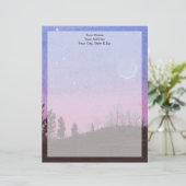 En-tête De Lettre Avec Motif Lansing Moon and Stars (Debout devant)