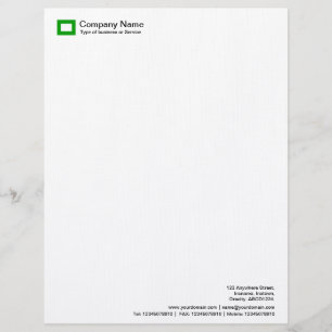 En-tête De Lettre Avec Motif Logo Rectangle - Vert herbe