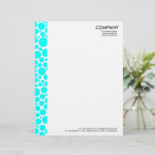 En-tête De Lettre Avec Motif Marge de puissance - Cyan (Debout devant)