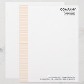 En-tête De Lettre Avec Motif Marge de trait - Sable (Devant / Derrière)