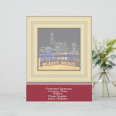 En-tête De Lettre Avec Motif Melbourne Australie Lumières CBD au-dessus du pont (Debout devant)