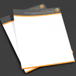 En-tête De Lettre Avec Motif Modèle de papier à en-tête commercial avec logo pe