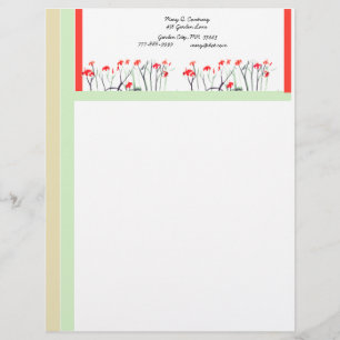 En-tête De Lettre Avec Motif Modèle personnalisable 1 d'en-tête de lettre de
