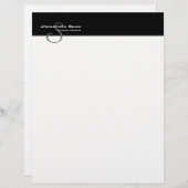 En-tête De Lettre Avec Motif Monogramme fait sur commande 5L (Devant / Derrière)