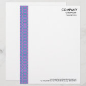 En-tête De Lettre Avec Motif Motif Terrazzo (Devant / Derrière)