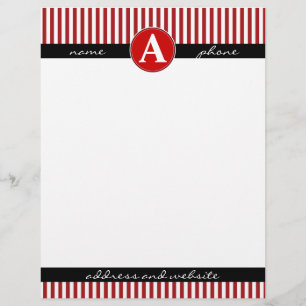 En-tête De Lettre Avec Motif Papier à en-tête, personnalisé et monogrammé