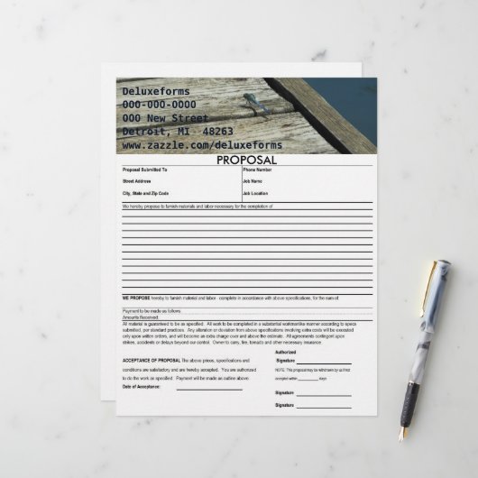 En-tête De Lettre Avec Motif Proposition de libellule de Pondhawk oriental (Devant/Arrière en situation)