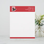 En-tête De Lettre Avec Motif Restaurant (Debout devant)