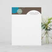 En-tête De Lettre Avec Motif RETRO BUSINESS LETTERHEAD :: grands points 4 (Debout devant)