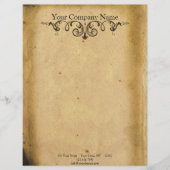 En-tête De Lettre Avec Motif Rouleau antique (Devant)