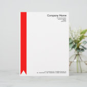 En-tête De Lettre Avec Motif Ruban - Rouge (Debout devant)