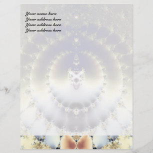 En-tête De Lettre Avec Motif Soleil psychédélique