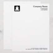 En-tête De Lettre Avec Motif Symbole d'expédition - Noir (Devant / Derrière)