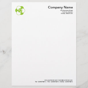 En-tête De Lettre Avec Motif Symbole du cercle de culture 04 - Martian Green