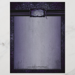 En-tête De Lettre Avec Motif Tête crépusculaire de lettre