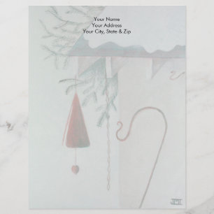 En-tête De Lettre Avec Motif Vie morte hiver