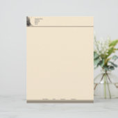 En-tête De Lettre Avec Motif Ville vintage (Debout devant)