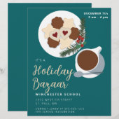 En-tête De Lettre Avis de marché de vacances Cookies & café/thé (Devant / Derrière)