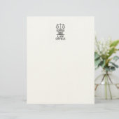 En-tête De Lettre Avocat et conception juridique (Debout devant)