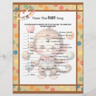 En-tête De Lettre Baby Circus_Baby Song