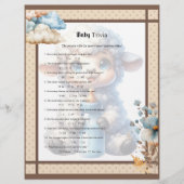 En-tête De Lettre Baby Circus_  Baby Trivia game (Devant)