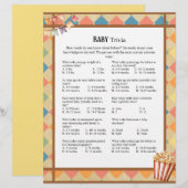 En-tête De Lettre Baby Circus_ Baby Trivia jeu (Devant / Derrière)