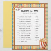 En-tête De Lettre Baby Circus_ Celebrity Baby Game (Devant / Derrière)