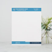 En-tête De Lettre Bannière noire et Turquoise (Debout devant)