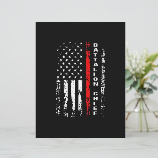 En-tête De Lettre Bataillon des pompiers Bataillon en chef Cadeau en (Debout devant)