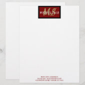 En-tête De Lettre Beautician Stylist Interior Design Adaptable (Devant / Derrière)