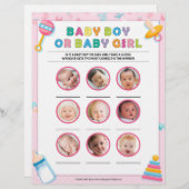 En-tête De Lettre Bébé Garçon Ou Bébé Fille [Bébé Basiques Rose] (Devant / Derrière)