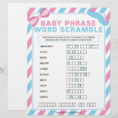 En-tête De Lettre Bébé Phrase [Surprise de genre] (Devant / Derrière)