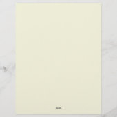 En-tête De Lettre Beige (couleur solide) (Dos)