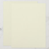 En-tête De Lettre Beige (couleur solide) (Devant / Derrière)